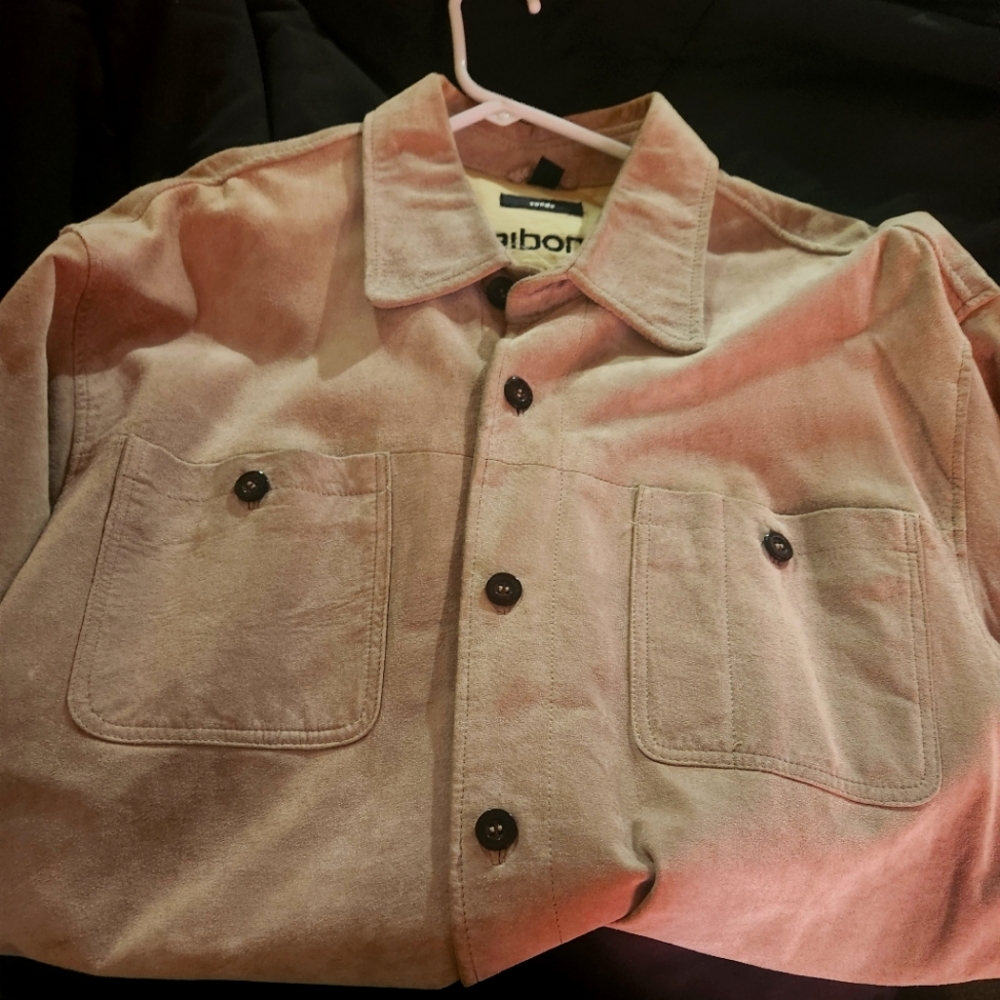 Men's designer suede shirt jacket